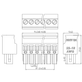 3.81MM pitch guide rail type male and female plug-in terminals